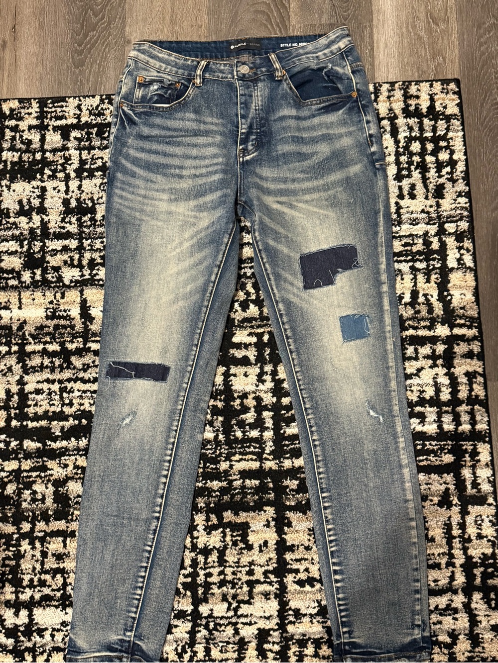 Purple jeans